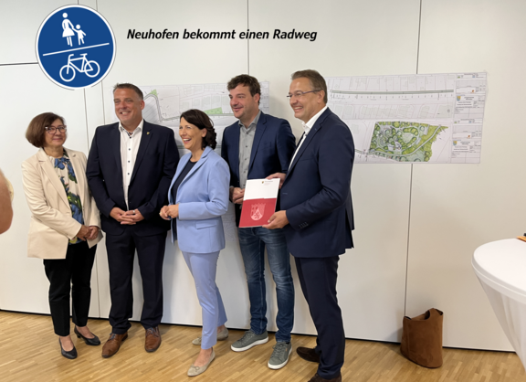 von links nach rechts: Iris Wende, Volker Knörr, Daniela Schmitt, David Guthier, Ralf Marohn
